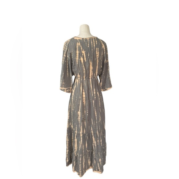 BALI QUEEN - Kaftan Maxi Tie Dye Dress - One Size - Picture 4 of 6